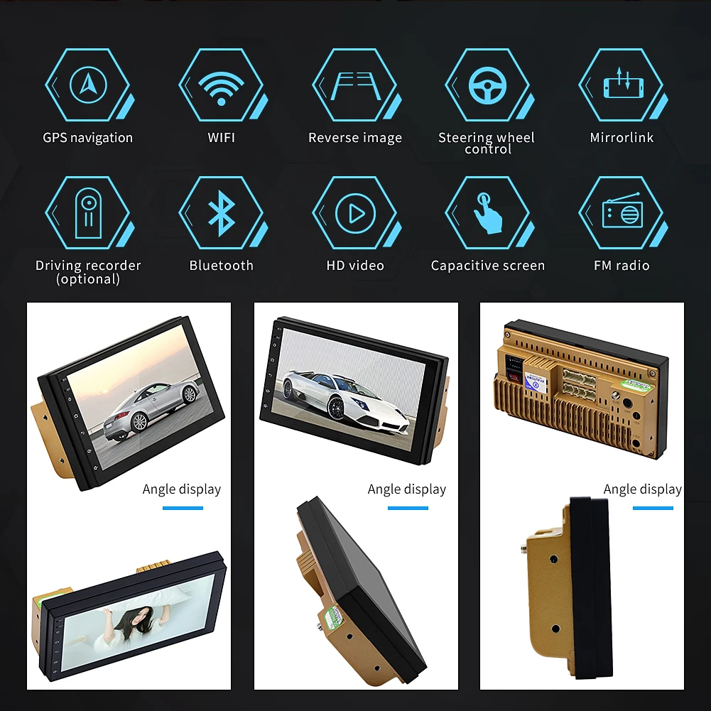 2 Din Автомобильный MP5 плеер gps навигация Zeepin 9217 7 дюймов Doble WiFi Android автомобильный