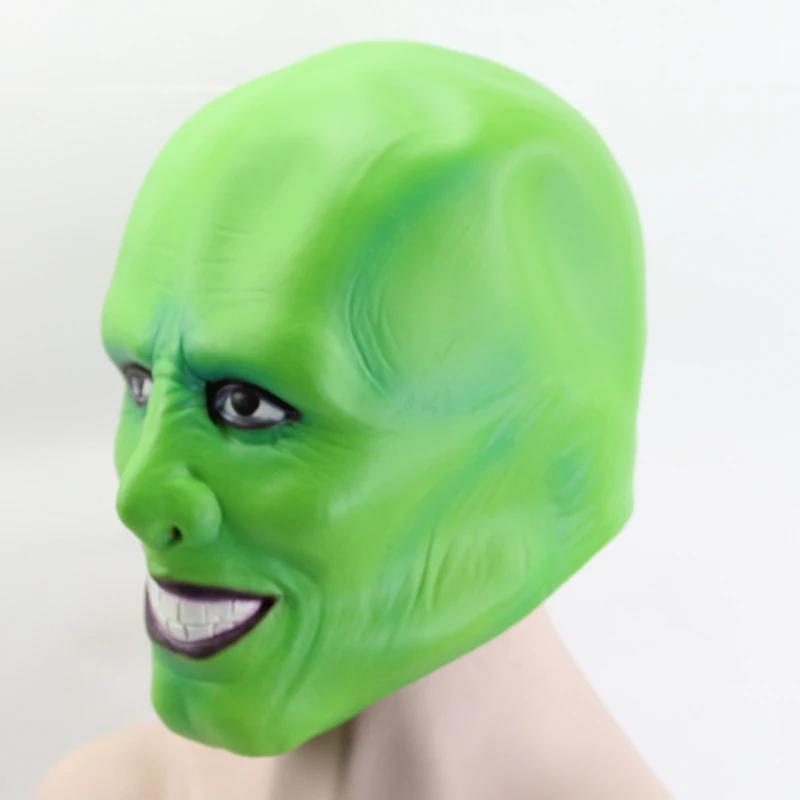 GNHYLL Хэллоуин де Джима Карри фильмы Masker Косплей Groen Kostuum Volwassen маскарадный костюм
