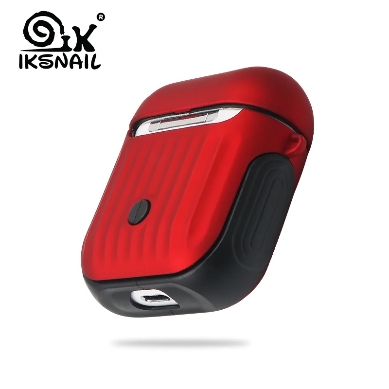 Чехол IKSNAIL для AirPods защитный силиконовый чехол беспроводных синих наушников