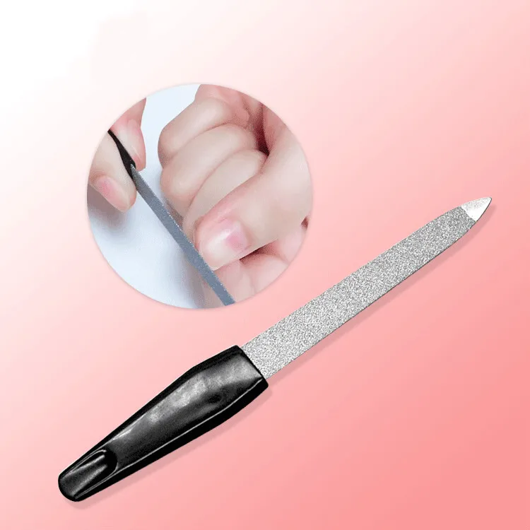 1piece Professional Stainless Steel Nail File Buffer Double Side
