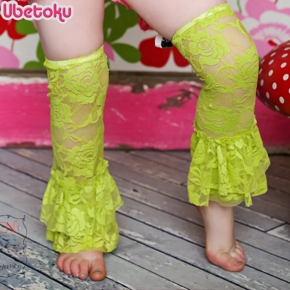 Ubetoku baby leg warmers baby girls leggings lace leg warmers baby leg