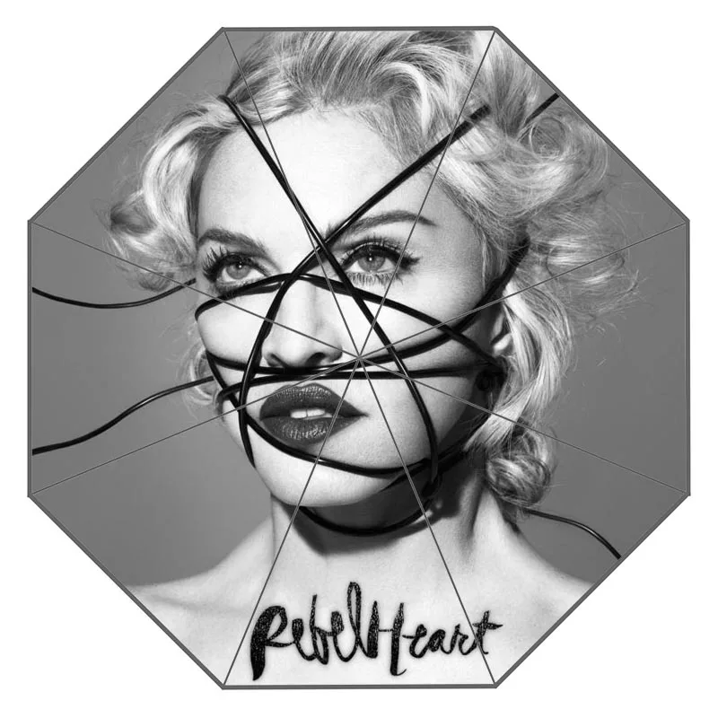 Пользовательский Madonna Зонт с произведением искусства зонт от солнца и солнцезащитный крем анти-УФ зонтик# QAZ098K - Цвет: Umbrella