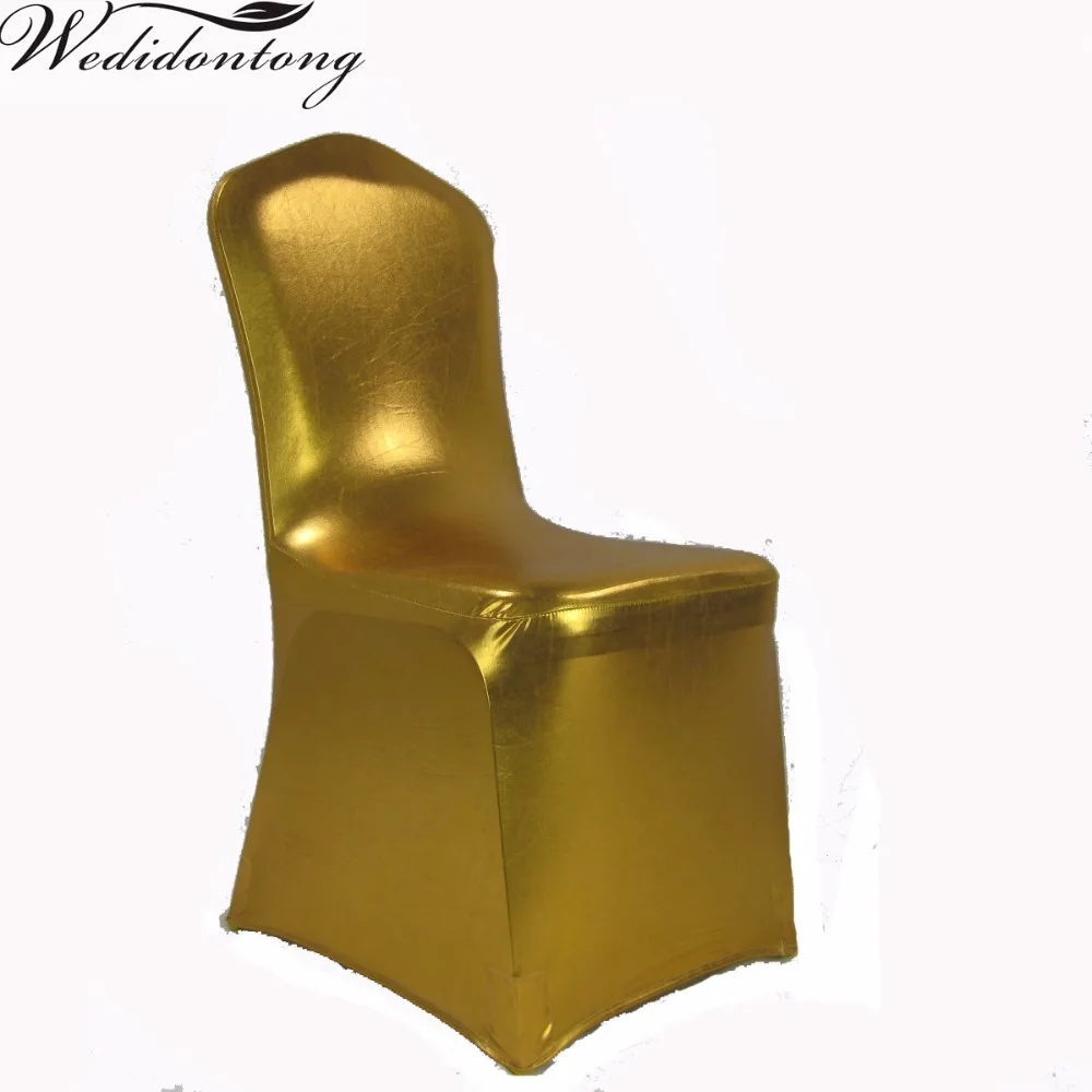 Wedding Chair Cover Gold Fancy Removable Chaircover Universal Christmas