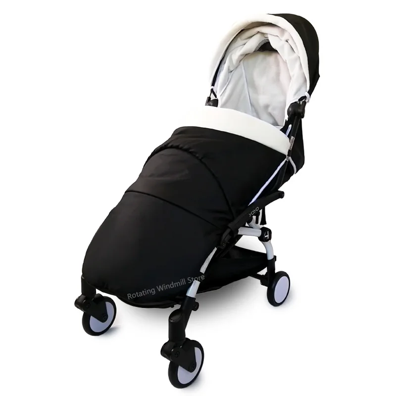 

New Winter Carriage Foot Cover Polar Fleece Cushion And Hood Wind Protection Stroller Accessories For Babyzen Yoyo Babytime Cart