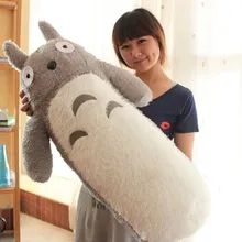 Большая милая плюшевая игрушка Тоторо, мягкая цилиндрическая Подушка Тоторо, подарок на день рождения около 80 см