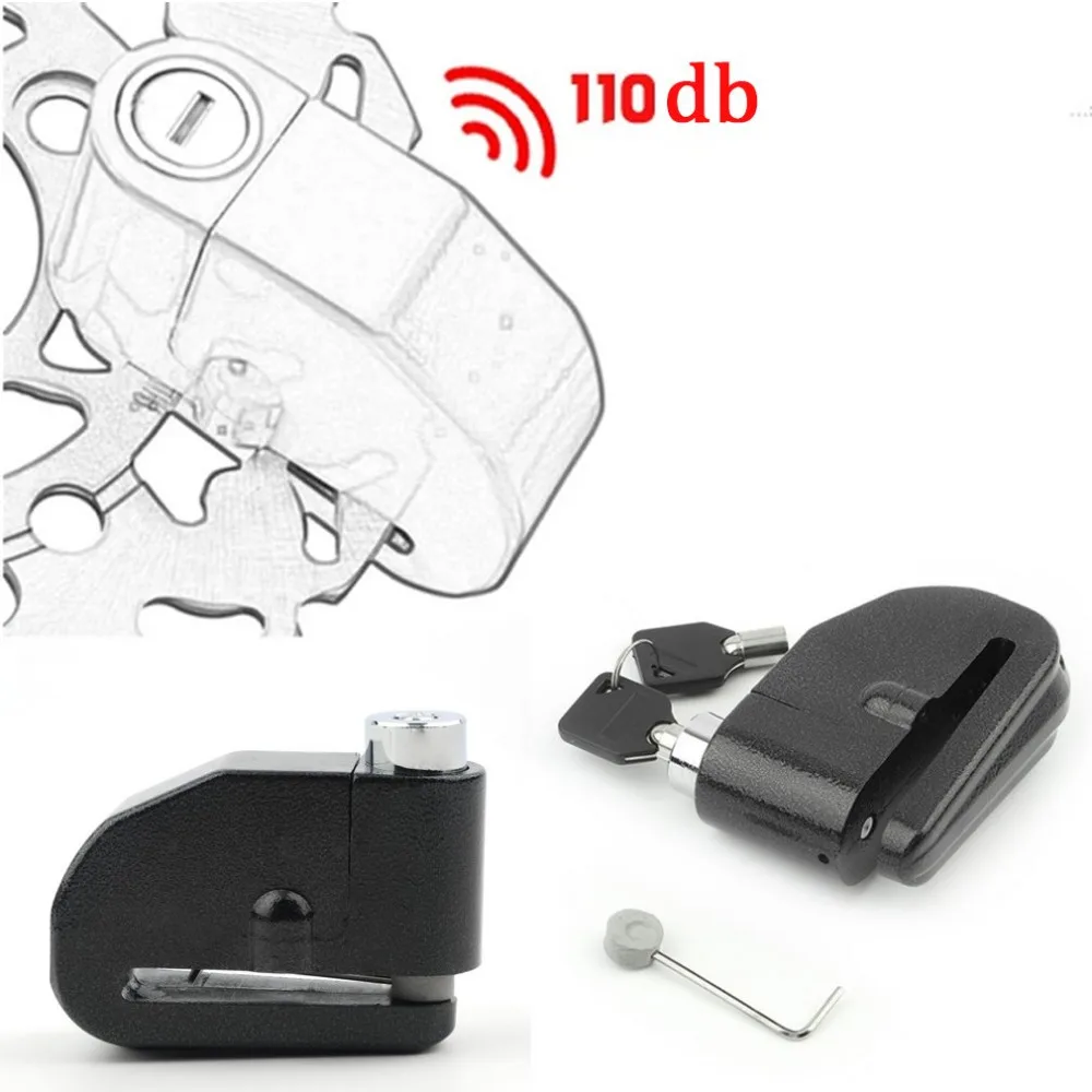 

New 100dB Loud Alarm Siren Anti Theft/Security Motorcycle Motorbike Bike Disc Lock Alarm with Security Allen Key