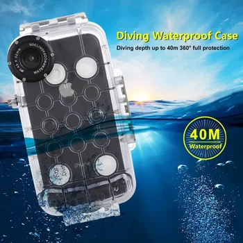 PULUZ For iPhone XS Max / XR Underwater Housing 40m/130ft Diving Phone Protective Case Surfing Swimming Snorkeling Photo Video PULUZ For iPhone XS Max / XR Underwater Housing 40m/130ft Diving Phone Protective Case Surfing Swimming Snorkeling Photo Video
