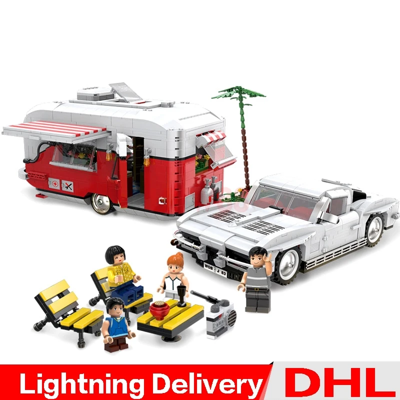 

XingBao 08003 Creative Kits The MOC Camper Set Children Educational Building Blocks Bricks lepining Toys Model Gifts Clone LP