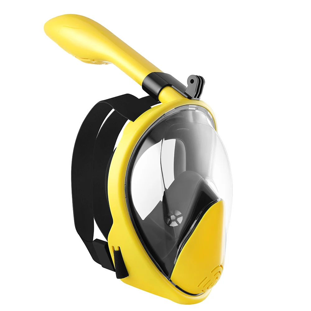 Новая маска для подводного плавания, анти-туман, маска для дайвинга, набор для подводного плавания, респираторные маски, безопасная маска для плавания - Цвет: 2019 Flat Yellow