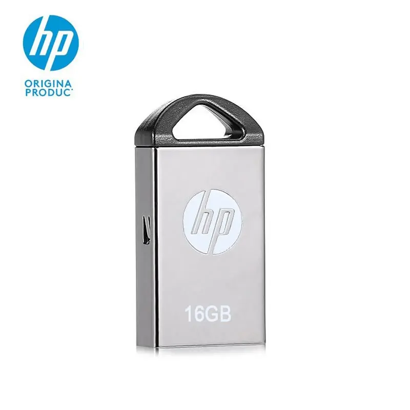 Дешевый Оригинальный hp монолитным металла USB флэш накопитель 16 GB 32 GB флешки USB2.0 дропшиппинг логотип micro размер автомобиля Memory Stick