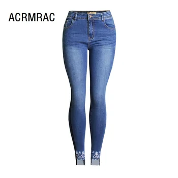 

Women jeans Slim spring Autumn jeans Mid waist Pencil pants Skinny jeans Women AM089