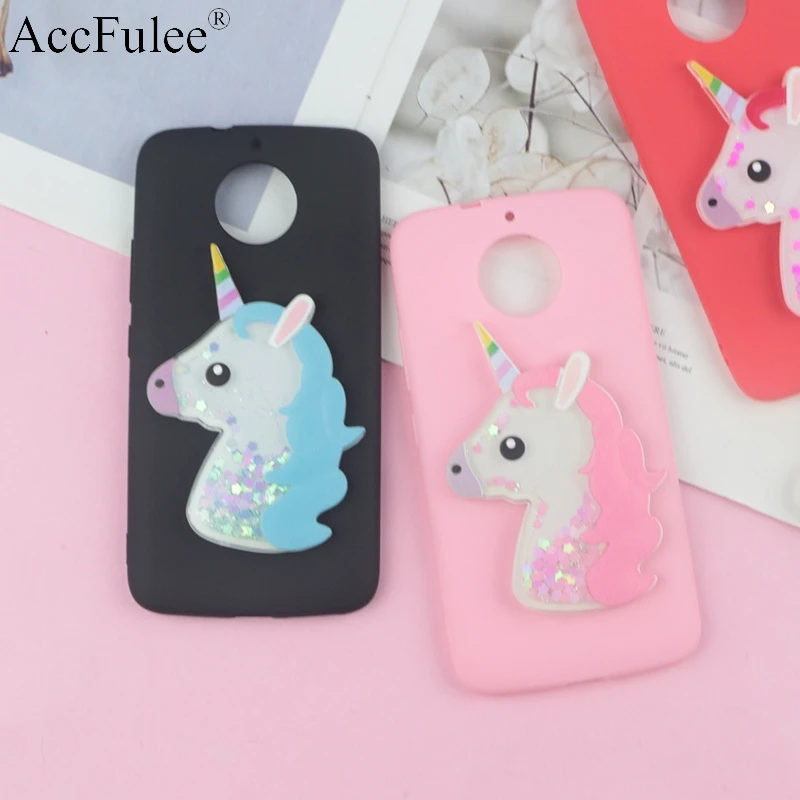 

Bling Cute Horse Case for Motorola Moto G6 Play G6 Plus E5 Play G5S G5 Plus E4 Euro Glitter Liquid Horse Soft TPU Cover