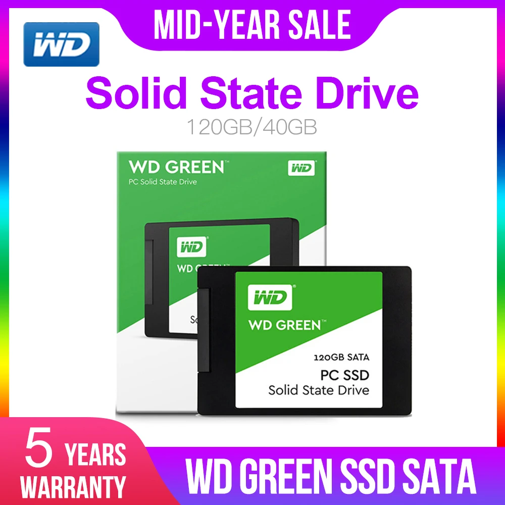 Western Digital WD GREEN PC SSD 240 ГБ 2,5 дюйма SATA 3 ноутбук внутренний сабит жесткий диск interno hd ноутбук жесткий диск disque