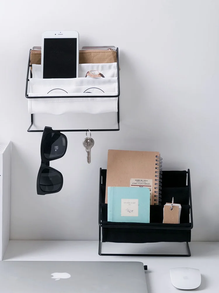 

Multifunction Desktop Storage Box Makeup Organizer Cosmetic Storage Rack Sunglasses Eyeglasses Wall Organizer