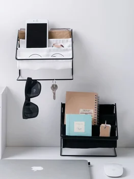 

Multifunction Desktop Storage Box Makeup Organizer Cosmetic Storage Rack Sunglasses Eyeglasses Wall Organizer