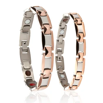 

38 Titanium Fashion true love rose gold bracelet relieve pressure & pain braceletsend boyfriend girlfriend healthy Holiday gifts