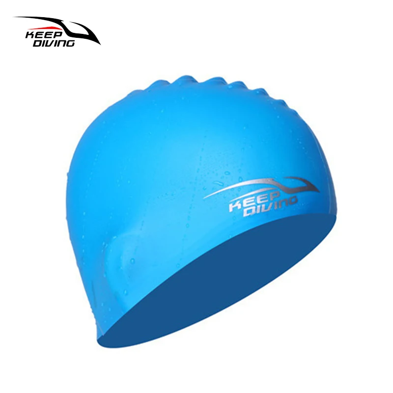 

Free Size High-elastic Silicone Swimming Cap for Men Women Waterproof Swim Caps Hat Swimming Accessories