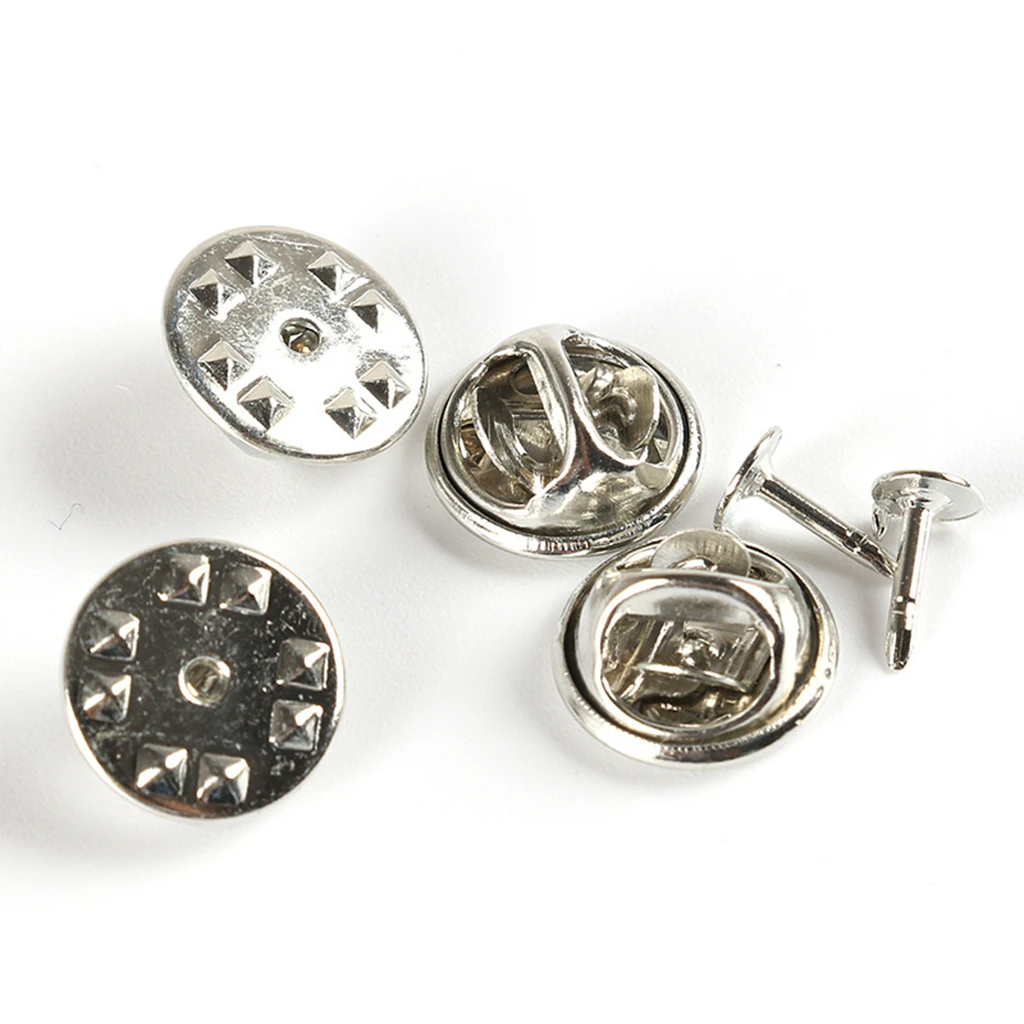 50 Sets Tie Tacks Blank Pins with Butterfly Pinch Back Pins Clutch Back Lapel Scatter Pin fit Handmade Tie tacks, Jewelry making