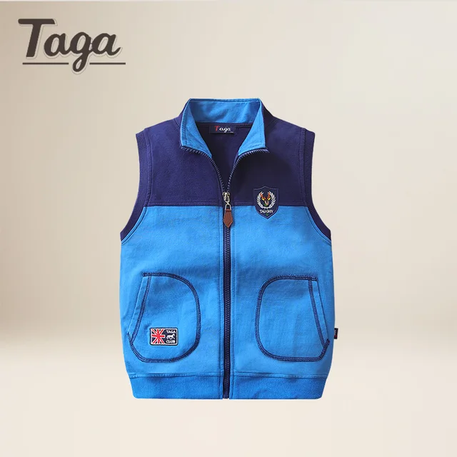 Boys Sports Vests spring autumn 314Years kids cotton Sports Jackets