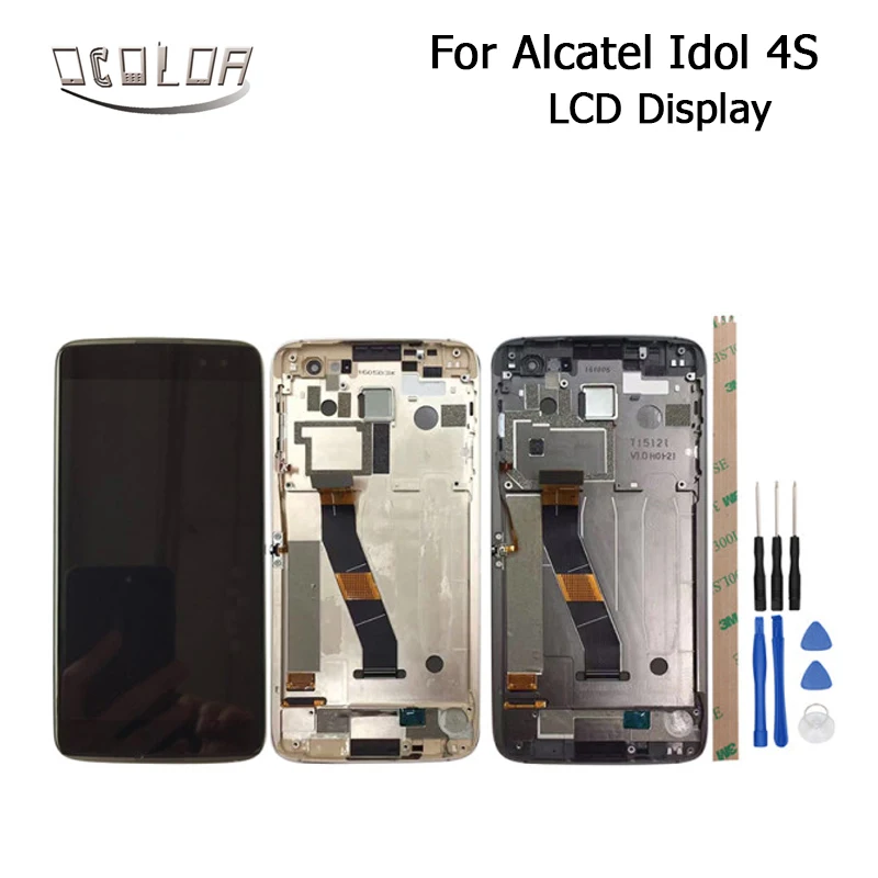 Ocolor для Alcatel Idol 4S ЖК дисплей Дисплей и Сенсорный экран с Рамки планшета Ассамблеи
