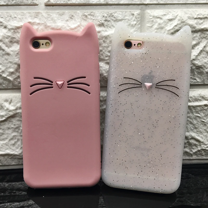 Shockproof Anti-Knock 3D Cat Dog Unicorn Silicone Cases for iPhone 7 Luxury TPU Case for iPhone 7 Plus Case Original Protective (5)