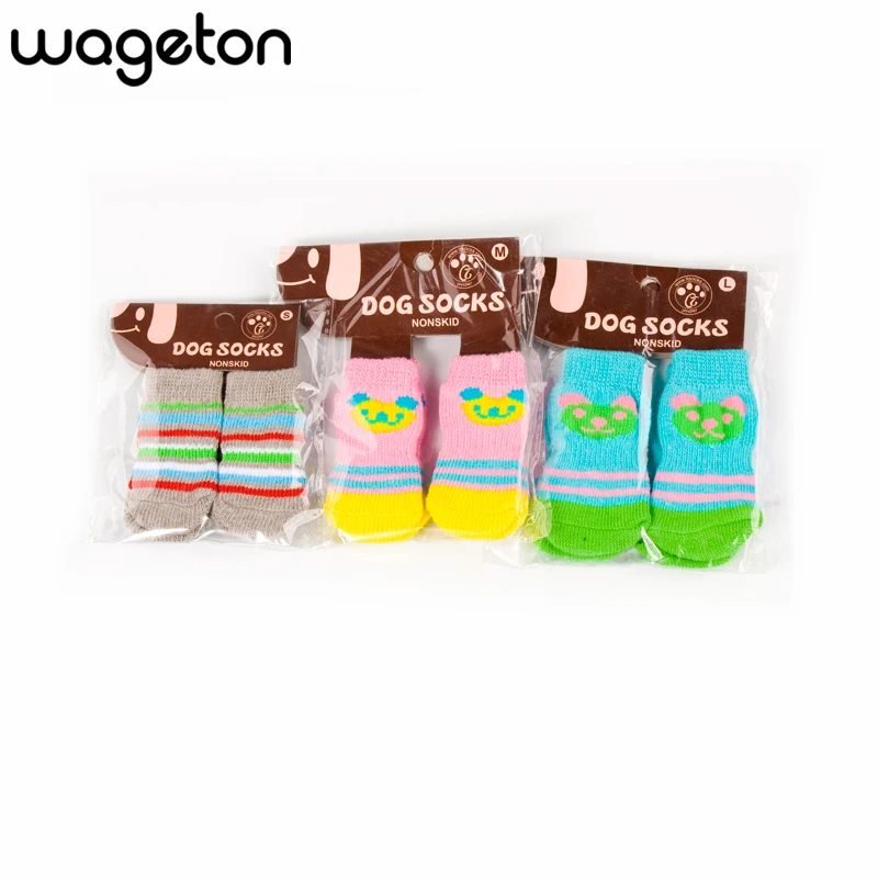 

Wageton Pet Dog Socks Cats Kitty Kitten Socks Animal Products Accessories Supplies Petshop Fashion Design Free shipping