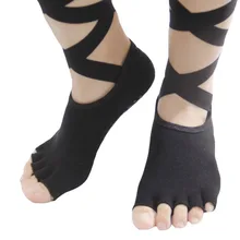 Спортивные Тапочки для йоги; женские нескользящие носки; женские носки для пилатеса; балетная защита на каблуке; профессиональные танцевальные носки для йоги