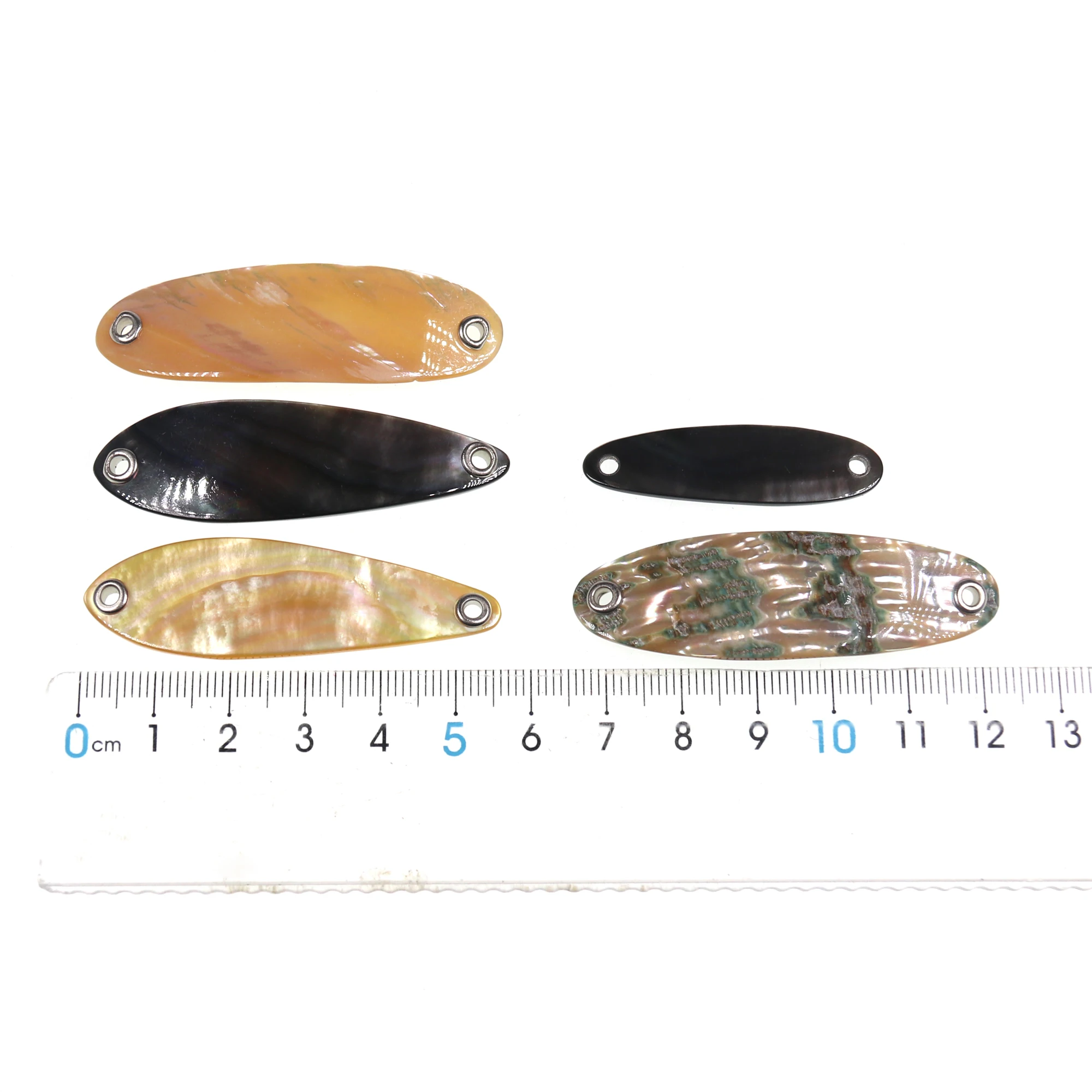 Paua Abalone Shell Spoon for Fishing Lure Strip Natural Abalone Shell Fishing Jig Lure Spoon lures Multiple-size 1PC fishing lure