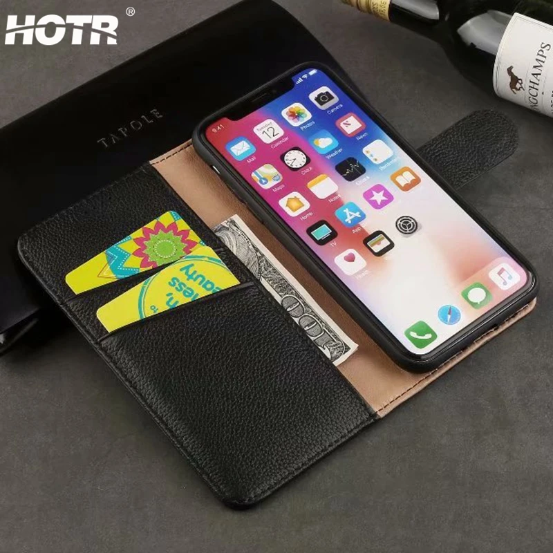 

XS Max Genuine Leather Case for iphone X XS XR XS Max Real Leather Case for iphone 4 4s 5 5s SE 6 6s plus 7 8 plus Full Cover