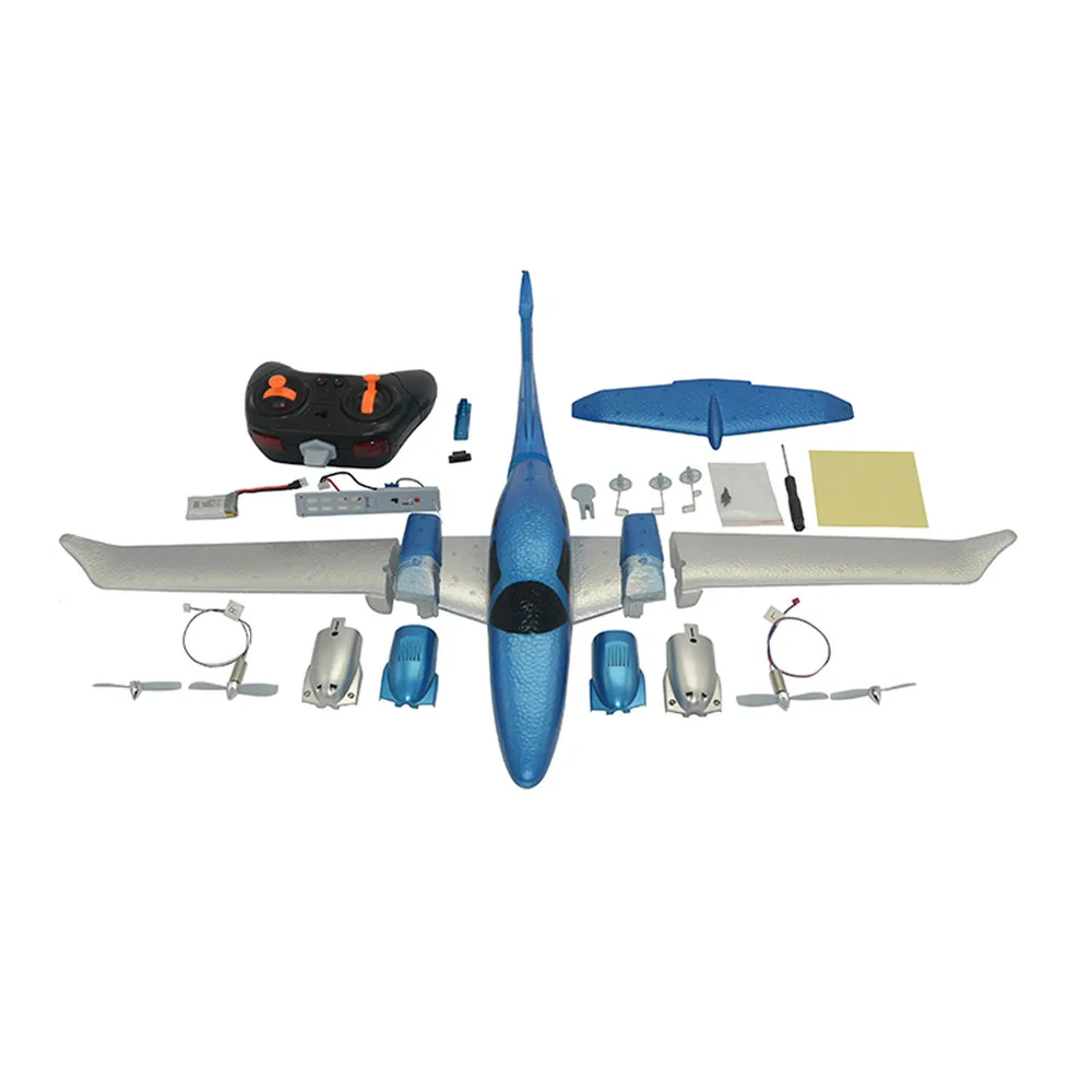 RC самолет GD-006 2,4G 3-Axis Gyro EPP самолет 548mm размах крыльев дистанционного Управление DIY KIT планер с неподвижным крылом транспорт игрушечный самолет