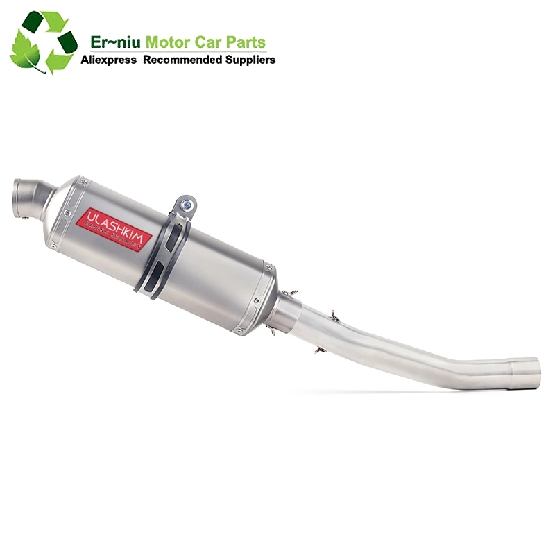 

ZX6R ZX-6R Motorcycle Exhaust Full system middle bend pipe + Muffler Slip-on for Kawasaki ZX-6R ZX6R 2008 to 2014