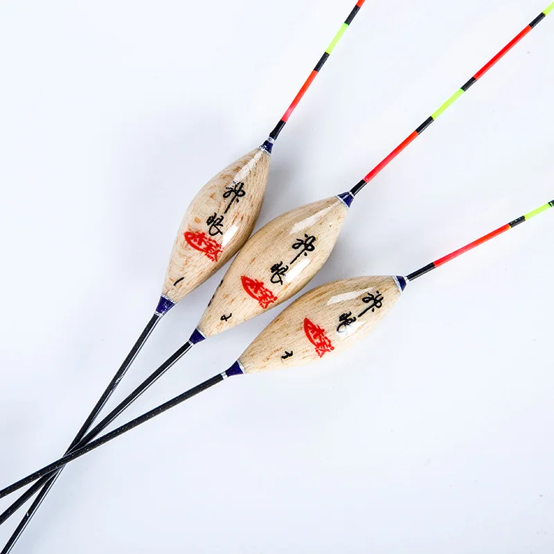 4 Color 3Pcs Protective Package Super toughness Fish Float Wood Fishing