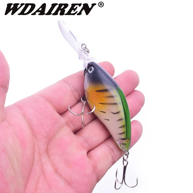 Best Seller Wobbler Bait Lures Tackle Tongue-Minnow Crank Fishing Artificial-Crankbait Deep-Water oXK3918X