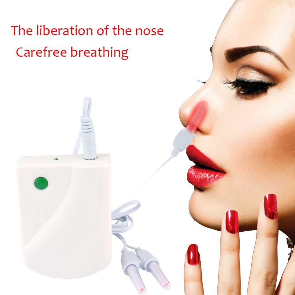 

Carevas Portable Proxy BioNase Nose Rhinitis Sinusitis Cure Therapy Massage Hay fever Low Frequency Pulse Laser Nose Care Tools