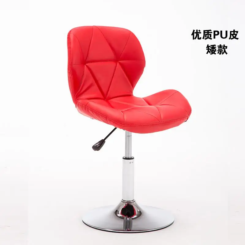 Dining Stool Single Stainless Steel Round Stool Leather Bar Chair Rotating Lift Backrest Home Fashion Creative Beauty Swivel - Цвет: style 9