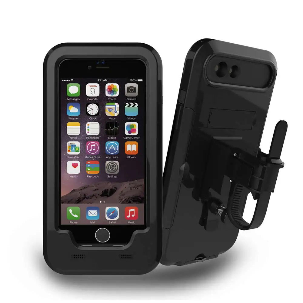 للماء دراجة نارية حامل هاتف حامل هاتف دعم ل iPhoneX 8 7 5 s 6 s دراجة GPS حامل الهاتف حقيبة دعم الهاتف موتو