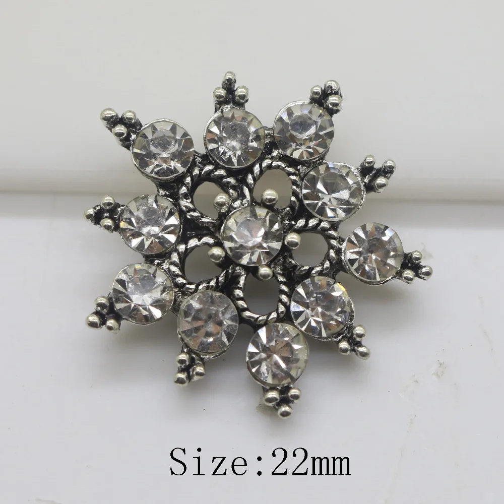 

Fashion 10pc 22mm Retro color Metal button shiny rhinestone buttons 2017 Wedding Decoraation clothing buttons DIY Accessories