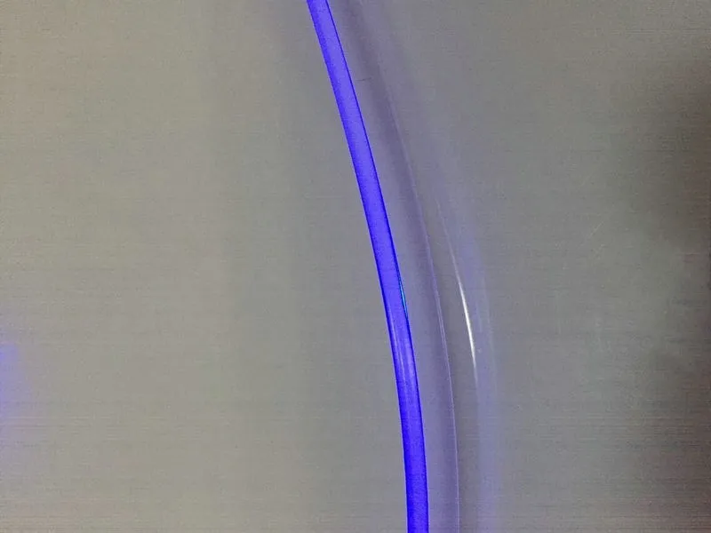 Fiber Optic Cable Soft Dia.3mm clear T-type Skirt Side Glow Fiber Optic Cable light w/side ribbon Interior PMMA Car Flexible mounting Decor RGB