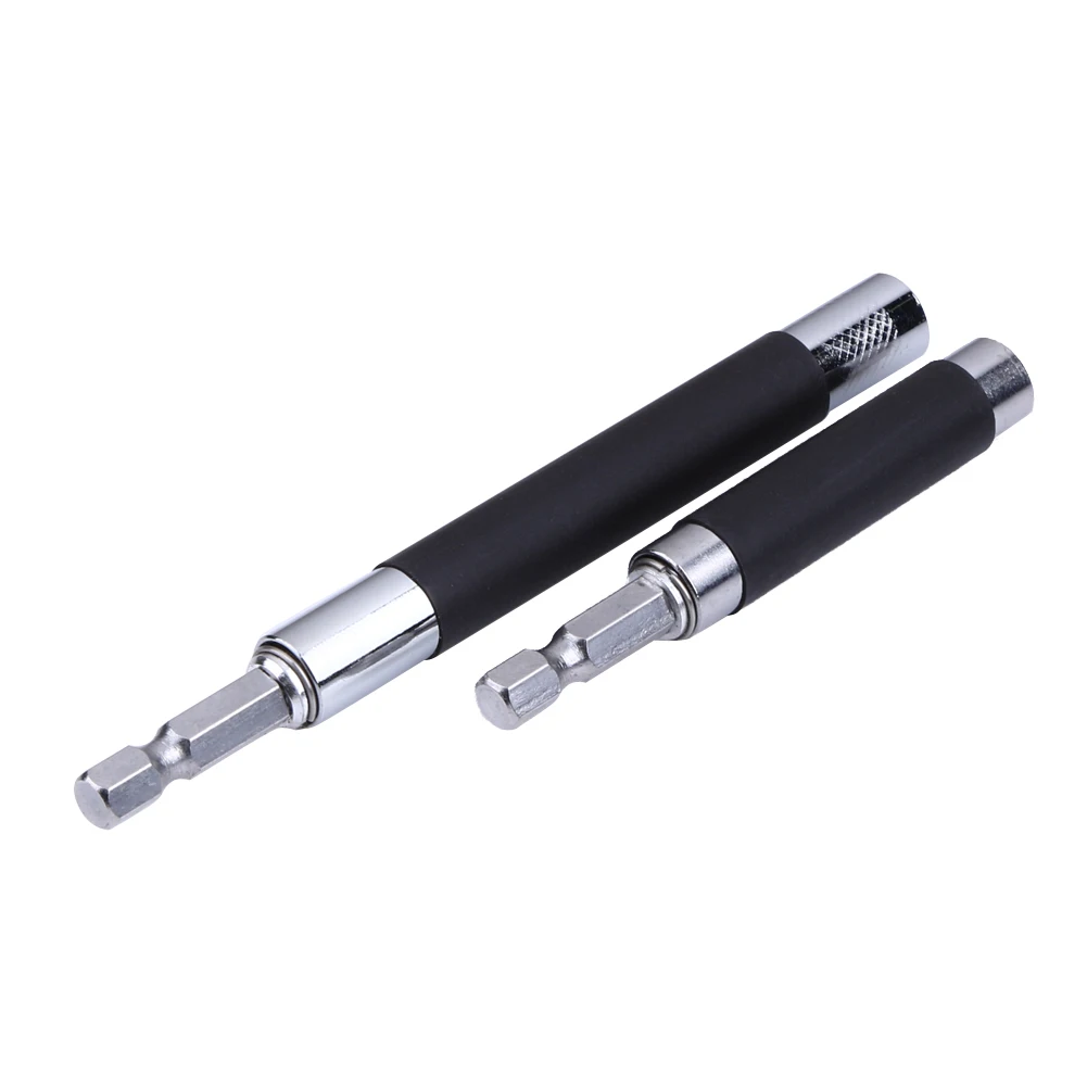 

2pcs 1/4"Extension Drill Guide Rod Hex Bit Drill Holder Telescoping Bit Mini Handy Magnetic Screwdriver Bit