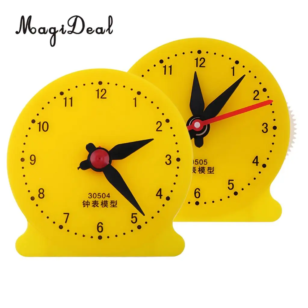 MagiDeal 1Pc Clock Models Student Teaching Material Stationery Time Clock School Supply for Bedroom Baby Room Decor Toy