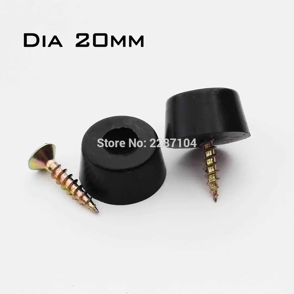 12x 검정색 Duable 부드러운 고무 가구 의자 테이블 피트 다리 바닥 미끄럼 방지 글라이드 충격 바닥 보호기 패드의 비 소음 나사