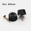 12x Black Duable Soft Rubber Furniture Chair Table Feet Leg Bottom Anti-skid glides shock Floor Protector Non-noise Screw on Pad ► Photo 2/4