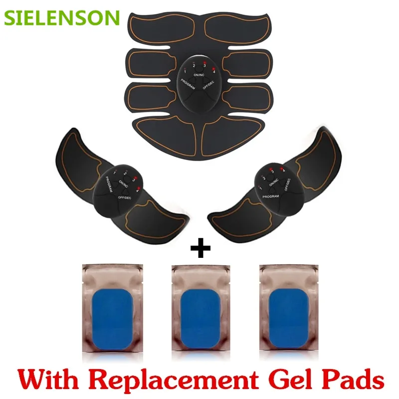 With replacement gel pads Abdominal machine electric muscle stimulator