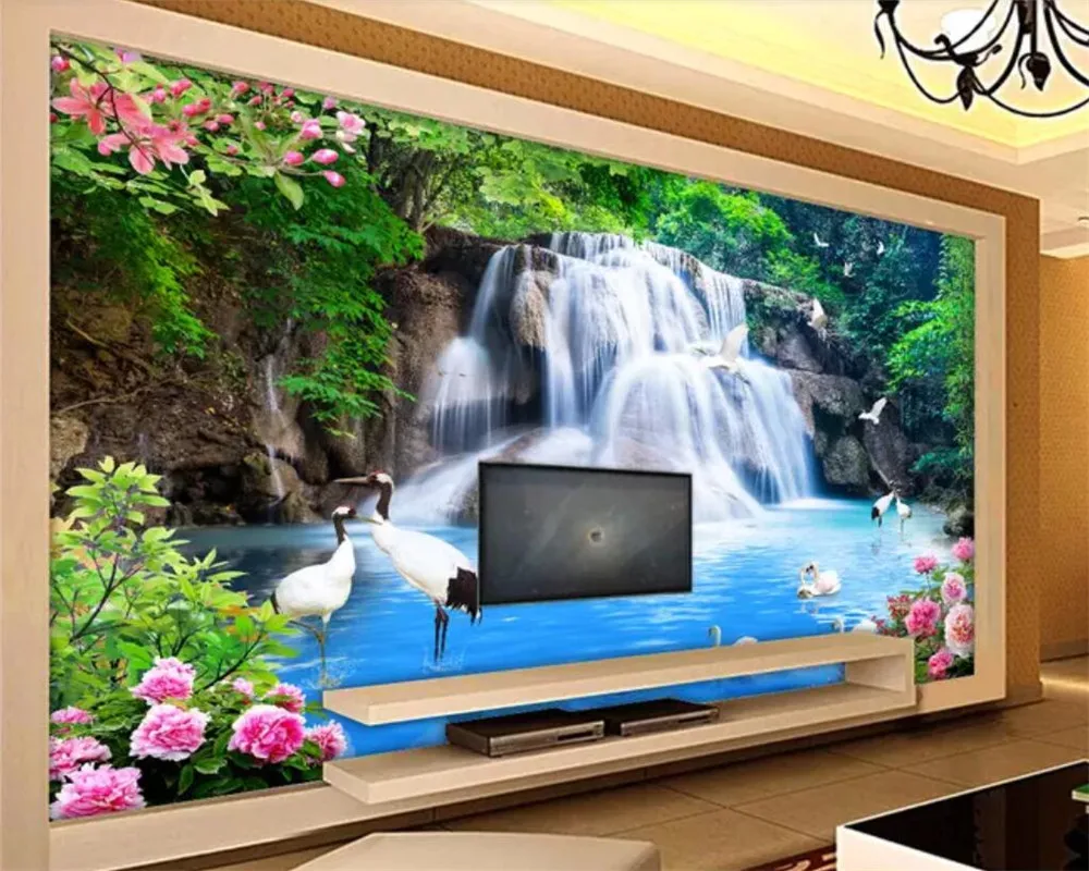 

beibehang Custom wallpaper 3d stereo forest birds TV backdrop wallpaper living room bedroom murals papel de parede 3d wall paper