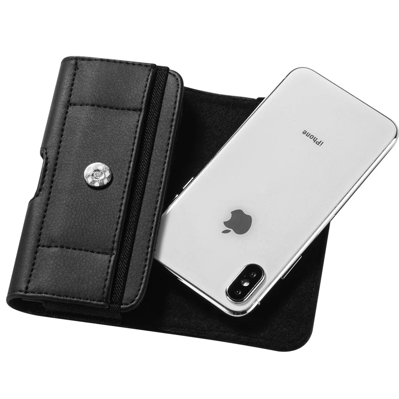 Универсальный кожаный чехол для телефона oppo r15 lenovo p2 zte blade v7 lite asus zenfone vivo зажим