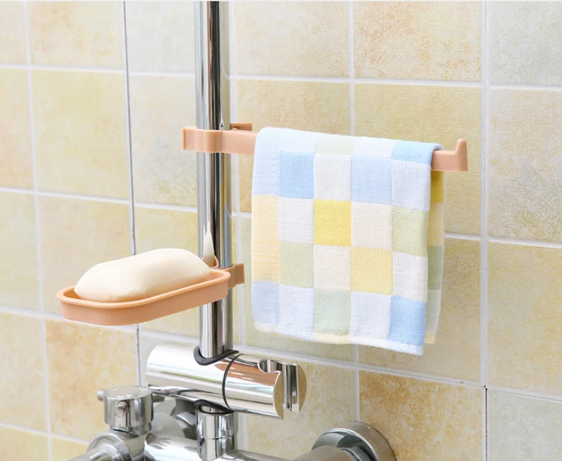 

Plastic Faucet Hanging Storage Rack Kitchen Bathroom Storage Holder Sponge Clip Dish Cloth Clip Shelf Drain Dry Towel Organizer