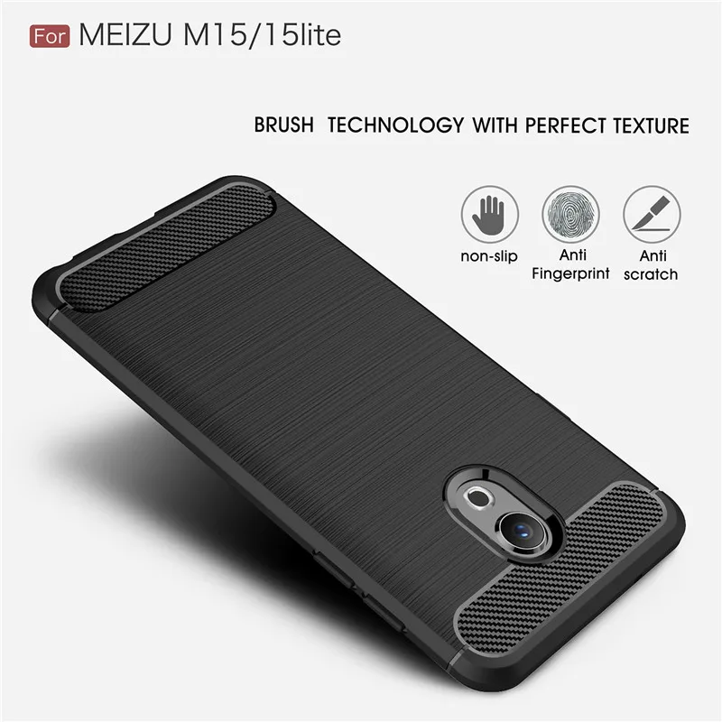 Чехол для Meizu MeiLan Note E2 E3 M5 M6 Примечание из фибры ТПУ мягкий чехол m5s M6s PRO 7 15 плюс M15