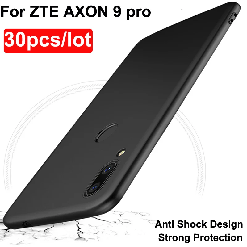 30 шт./лот чехол для ZTE AXON 9 PRO Матовый Мягкий силиконовый из ТПУ A2019 Pro A2019Pro чехлы
