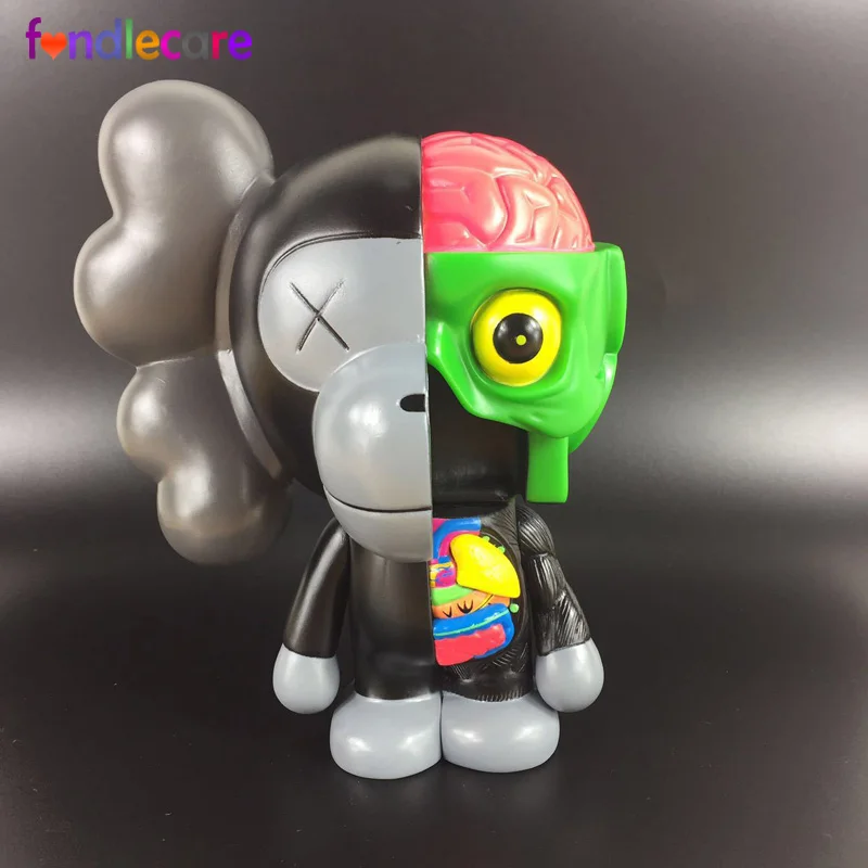

Fondlecare 8inch 20cm KAWS Dissected Companion action figures OriginalFake KAWS MILO x BAPE Monkey toys for children