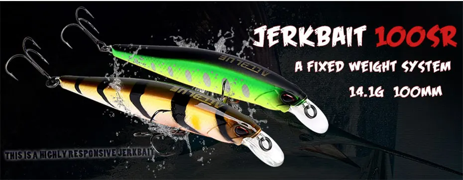 ALLBLUE рыболовная приманка KITETSU 115SP воблер Suspend Jerkbait 115 мм 15,4 г Жесткий пластик гольян Щука искусственная приманка Снасть